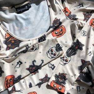 Sourpuss Halloween skater dress